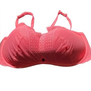 Victoria’s Secret Vibrant Pink Plunge Plongeant Lace‎ Bra Size 36 DD